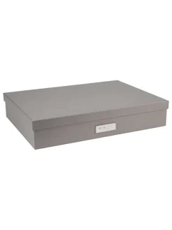 Documentbox "Sverker" lichtgrijs - (L)35 x (B)26 x (H)8,5 cm