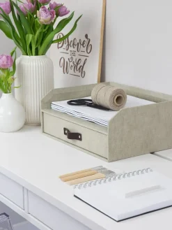 Documenthouder "Walter" beige - (B)33,5 x (H)13 x (D)25,5 cm