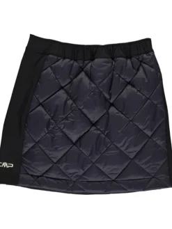 Doorgestikte rok donkerblauw