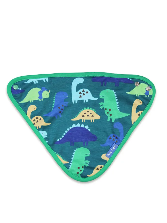Driehoekige doek blauw/groen - (L)35 x (B)25 cm
