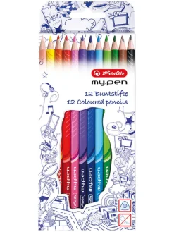 Driehoekige kleurpotloden ''my.pen'' meerkleurig - 12 stuks