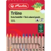 Driehoekige kleurpotloden ''Trilino'' meerkleurig - 12 stuks