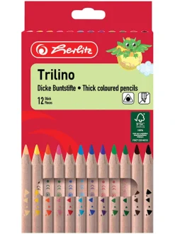 Driehoekige kleurpotloden ''Trilino'' meerkleurig - 12 stuks