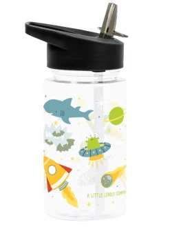 Drinkfles "Galaxy" donkerblauw/meerkleurig - 450 ml