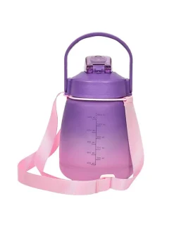 Drinkfles paars/turquoise/roze - 1,2 l (verrassingproduct)