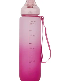 Drinkfles paars/turquoise/roze - 1 l (verrassingsproduct)