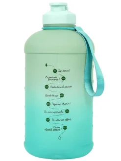 Drinkfles turquoise/roze/groen - 2,2 l (verrassingsproduct)