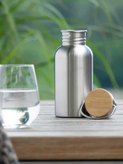Drinkfles zilverkleurig - 500 ml