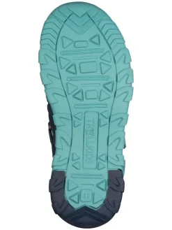 Enkelsandalen "Kristiansand" donkerblauw/turquoise