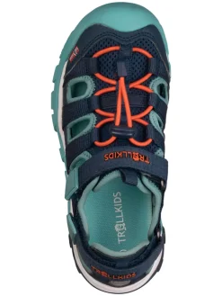 Enkelsandalen "Kristiansand" donkerblauw/turquoise