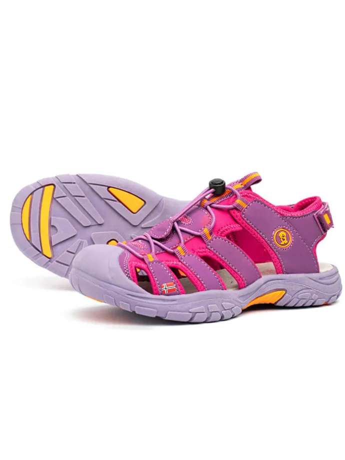 Enkelsandalen "Kvalvika" paars