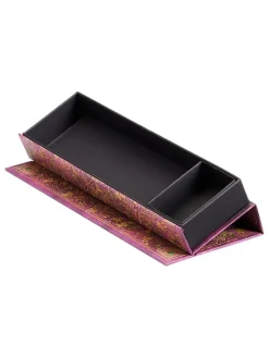 Etui ''Diamanten Jubileum'' paars - (B)22 x (H)3 x (D)6,8 cm