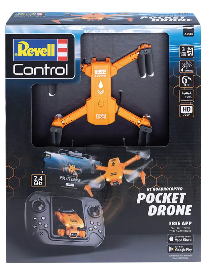 Ferngesteuertes Quadrocopter ''Revell Controll - Pocket Drone'' - vanaf 14 jaar
