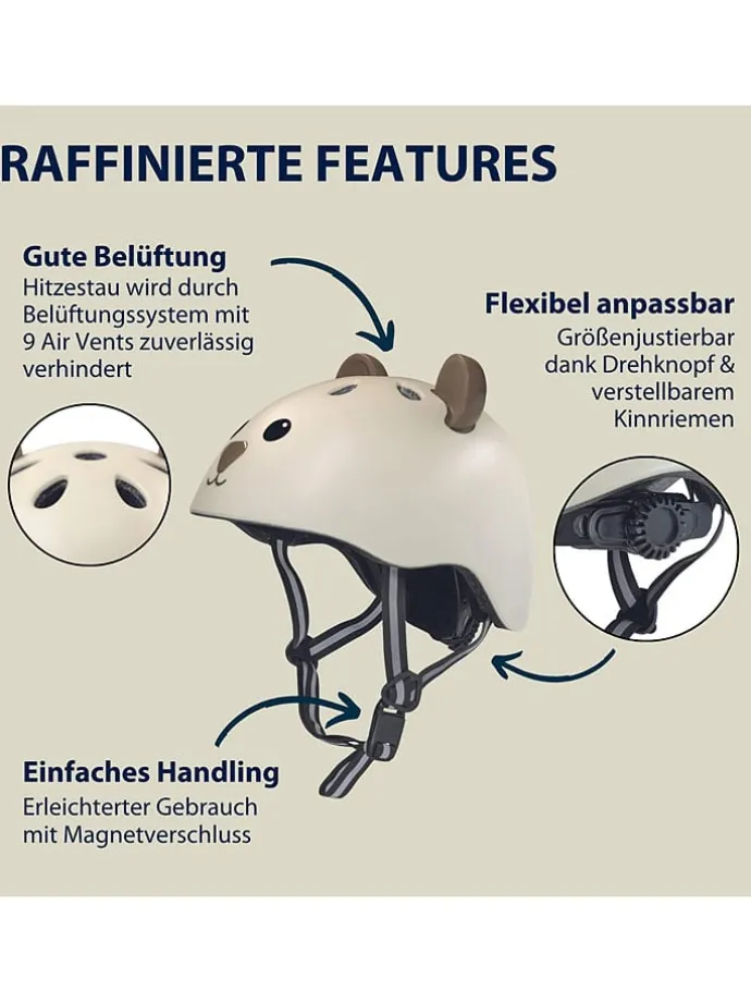 Fietshelm crème