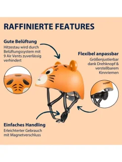 Fietshelm oranje