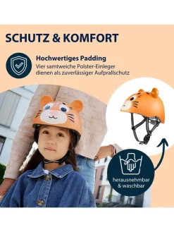 Fietshelm oranje