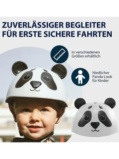 Fietshelm zwart/wit