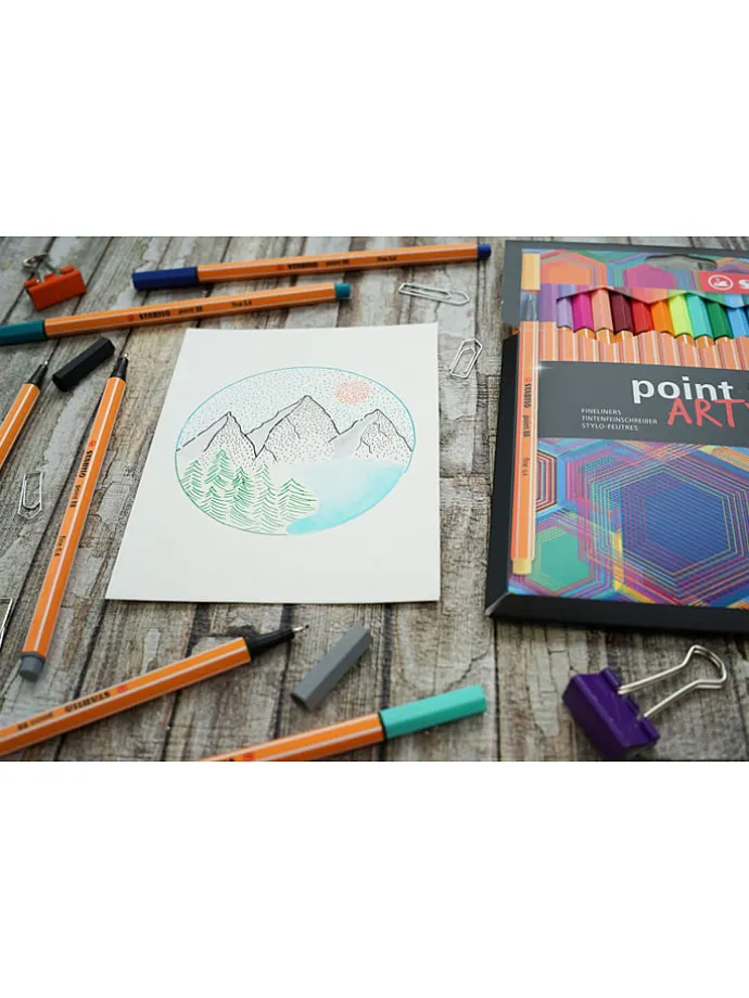 Fineliners "STABILO point 88 - Arty" - 18 stuks