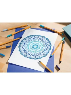 Fineliners ''STABILO point 88'' blauw - 10 stuks