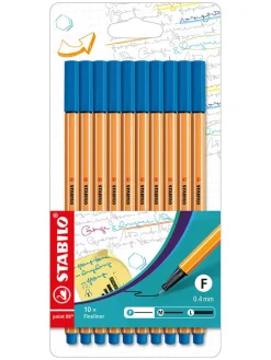 Fineliners ''STABILO point 88'' blauw - 10 stuks