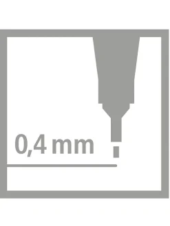 Fineliners ''STABILO point 88'' rood - 10 stuks