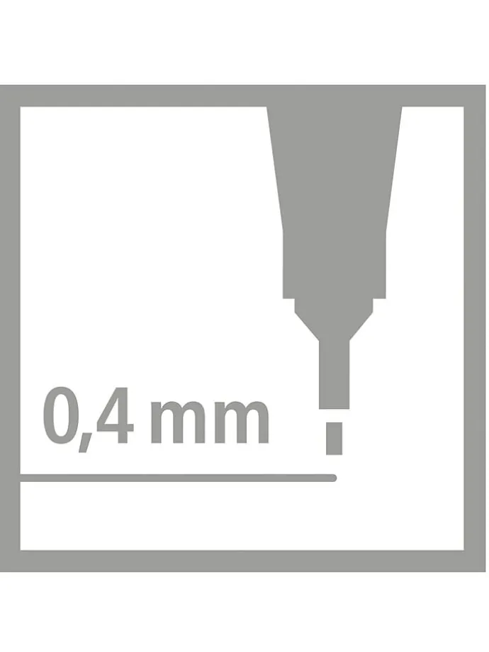Fineliners ''STABILO point 88'' rood - 10 stuks