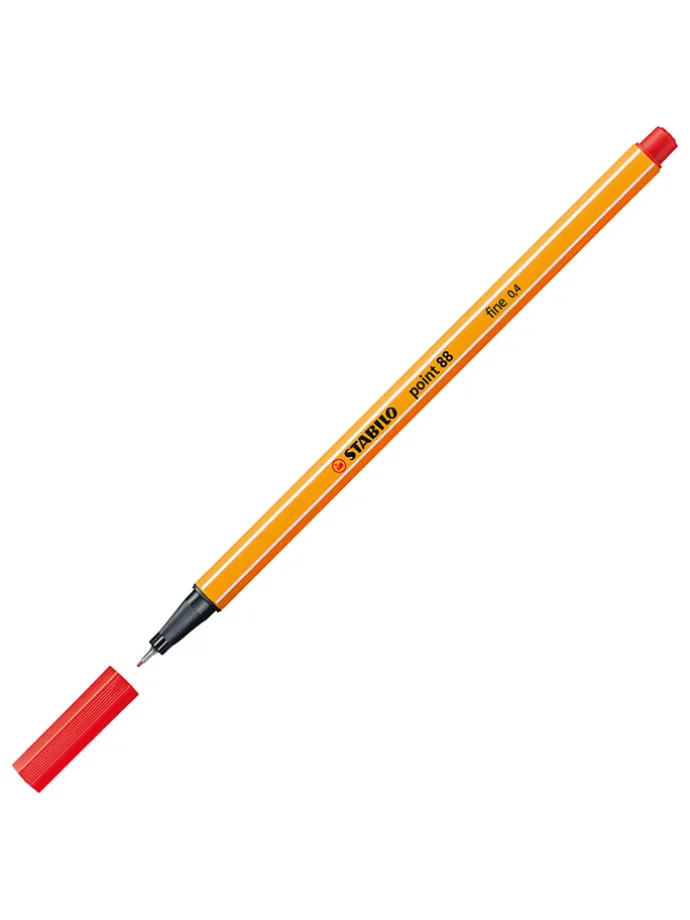 Fineliners ''STABILO point 88'' rood - 10 stuks