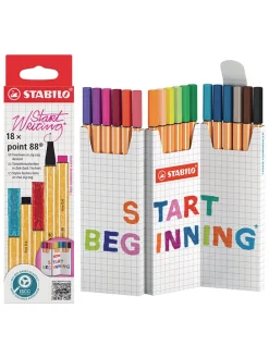 Fineliner “STABILO point 88 - Zick-Zack” - 18 stuks