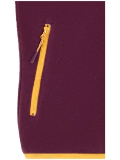 Fleece bodywarmer "Dawn" pruimkleurig