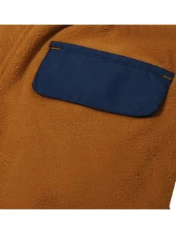 Fleece broek "Ocean" lichtbruin/donkerblauw