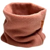 Fleece colsjaal "coralle" bruin - (L)50 x (B)24 cm