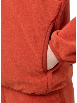Fleece hoodie "Smileyworld" oranje