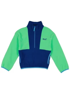 Fleece trui "Taunus" groen/donkerblauw