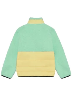 Fleece vest groen/geel