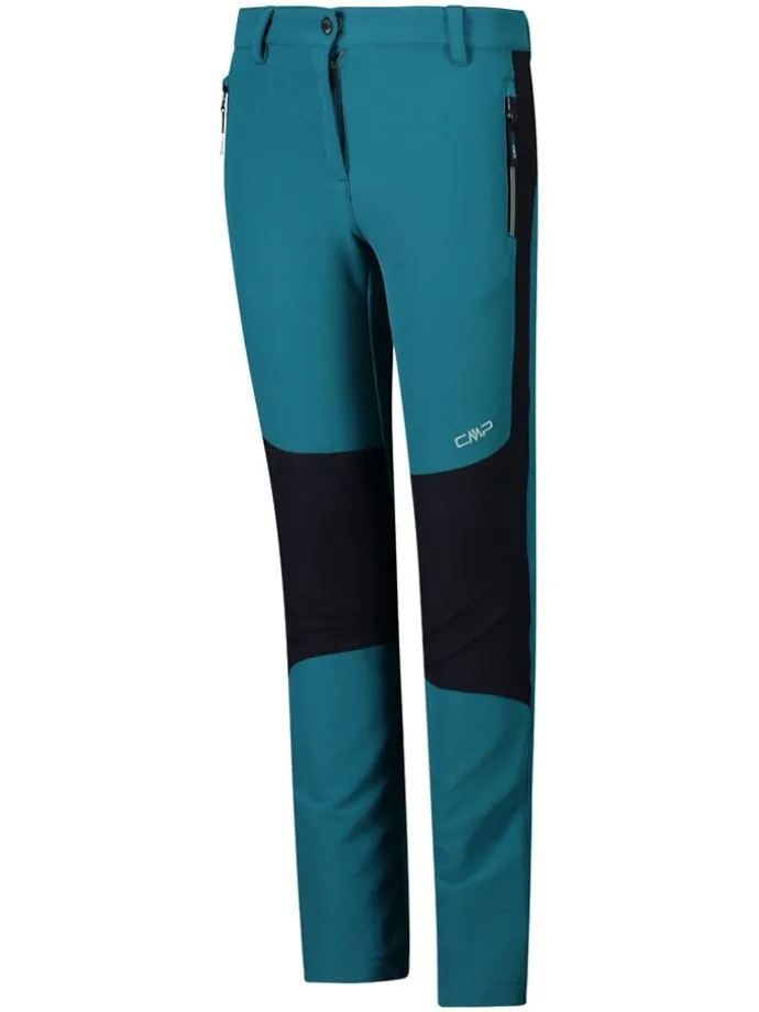 Functionele broek turquoise/zwart
