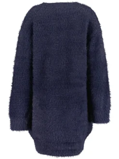 Gebreide jurk donkerblauw
