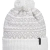 Gebreide muts "Hull" beige/wit