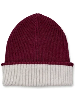 Gebreide muts "Moko" bordeaux