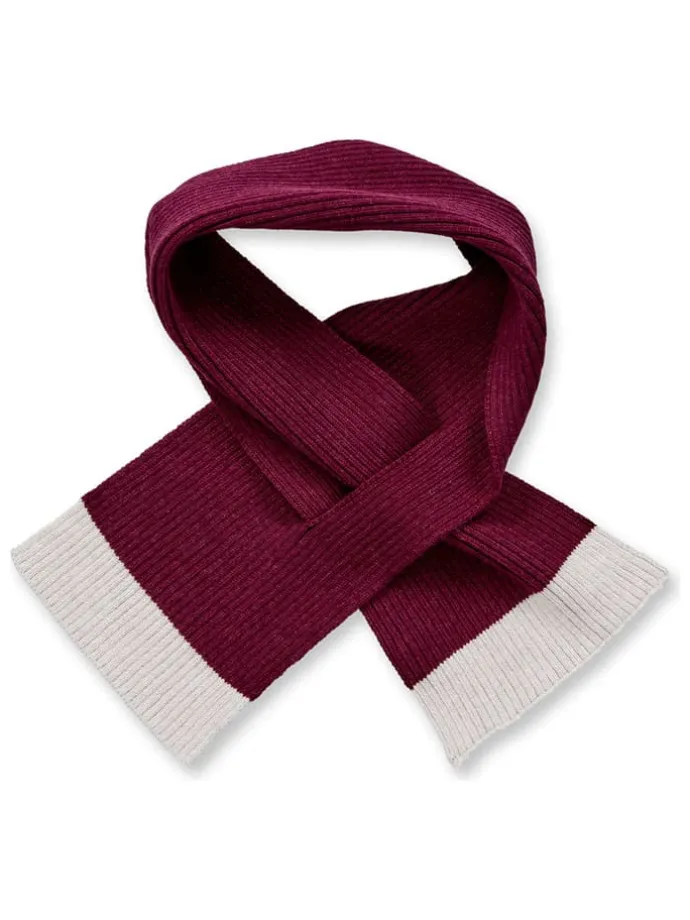 Gebreide sjaal "Frana" bordeaux