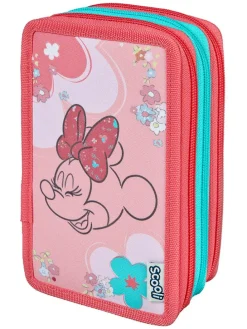 Gevoerde etui "Minnie Mouse" lichtroze - (B)20 x (H)13 x (D)7,5 cm