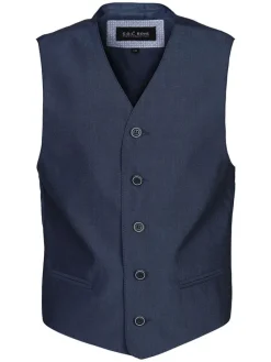 Gilet - regular fit - donkerblauw