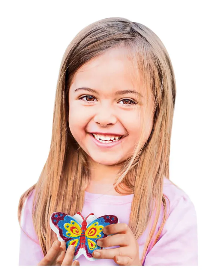 Gipsgietset "Glitter Vlinders" - vanaf 6 jaar
