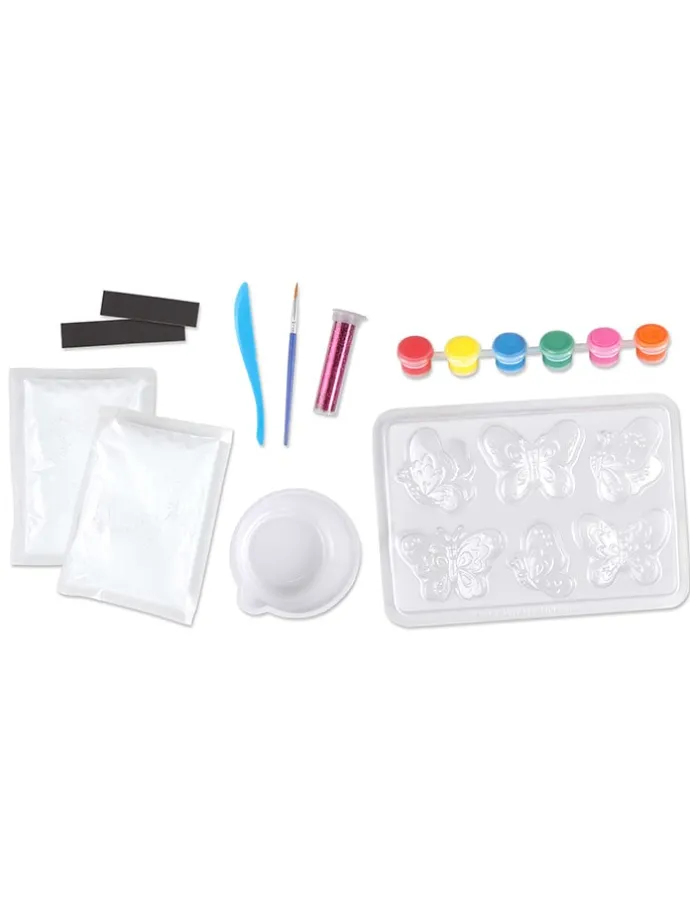 Gipsgietset "Glitter Vlinders" - vanaf 6 jaar