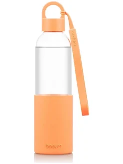 Glazen fles "Melior" abrikooskleurig - 500 ml