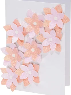 Glitterkarton "Pastel" meerkleurig - 6 vellen - (L)24 cm