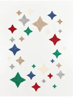 Glitter knutselpapier "Classic" - vanaf 5 jaar - 6 vellen
