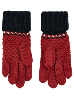 Handschoenen rood/zwart