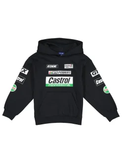 Hoodie "Castrol" zwart