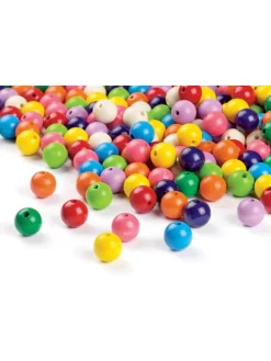 Houten kralen meerkleurig - vanaf 3 jaar