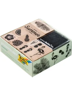 Houten stempelset "Summer" naturel - vanaf 3 jaar